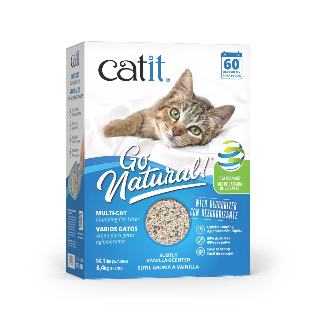 Arena Aglomerante Mix para Muchos Gatos Go Natural